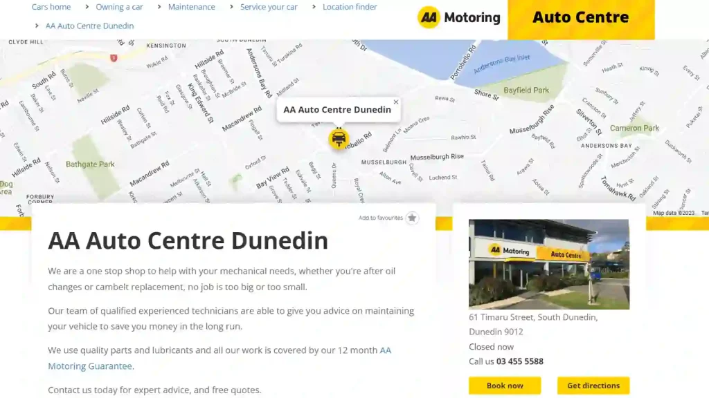 AA Auto Centre Dunedin