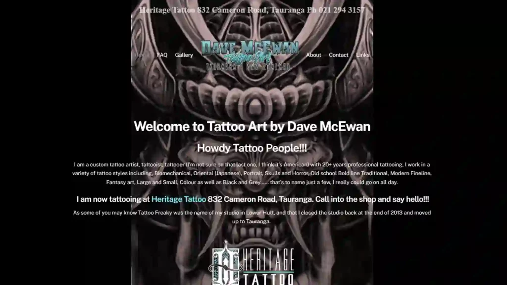 Dave McEwan Tattoo Artist
