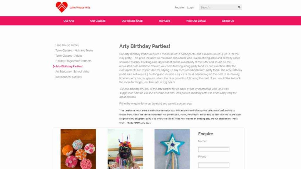 Art Birthday Party