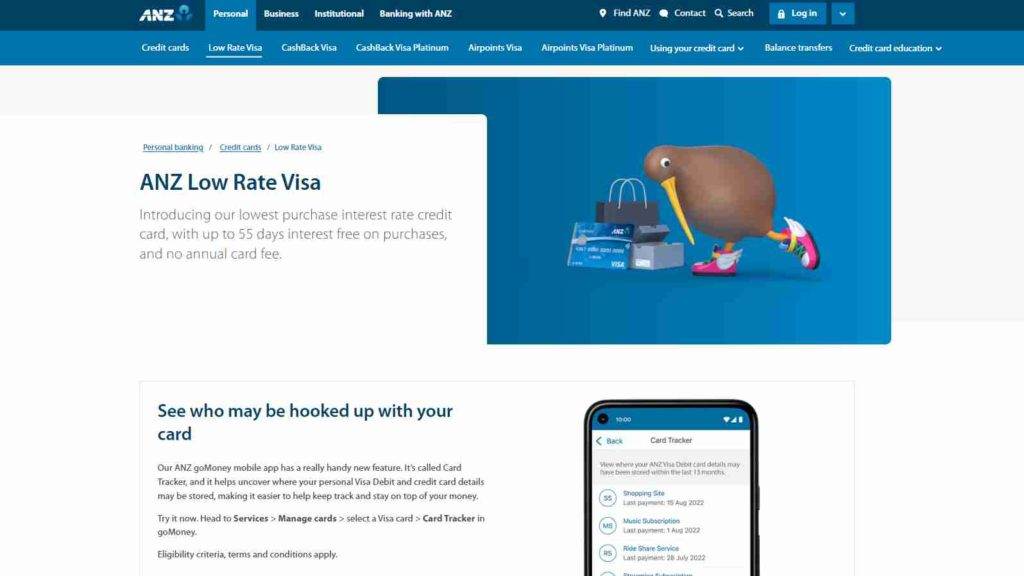 ANZ Low Rate Visa