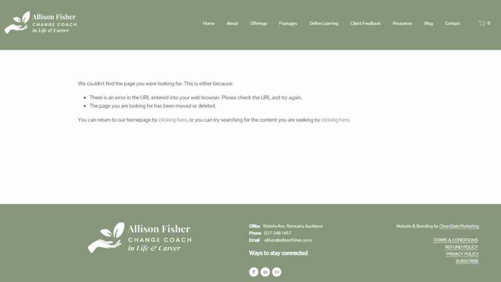 Allison Fisher Career & Life Coaching