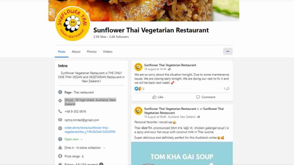 Sunflower Thai Restaurant
